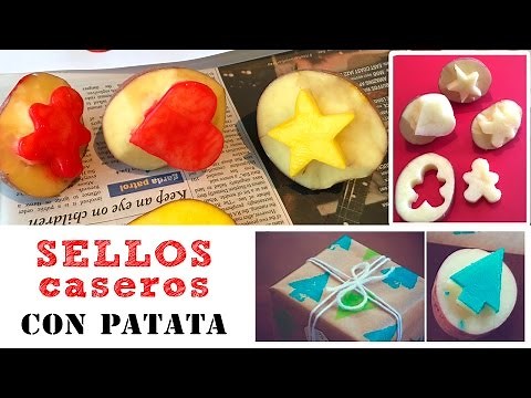 SELLOS caseros con patata * MANUALIDADES infantiles