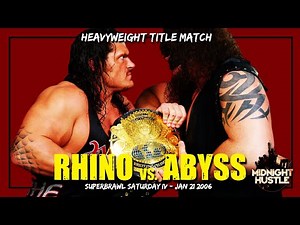 Rhino vs Abyss (Monster's Ball Heavyweight Title Match) - (Jan 2006)- NWA Cyberspace Wrestling