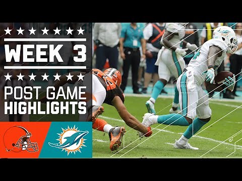 Browns vs. Dolphins | NFL Week 3 Game Highlights