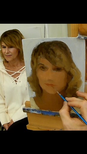 Painting @eleanor.oreilly.98 from my #CultureNight2024 Portrait Marathon in Arklow Library. Thanks to all my sitters, @wicklowlibraries @wicklowarts and @culturenight for their support! #painting #conorwalton #irishart | Conor Walton