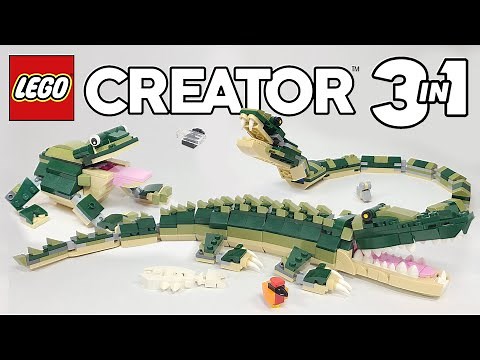 LEGO Creator 3 in 1 Crocodile ALL THREE BUILDS (31121) - 2021 Set Review