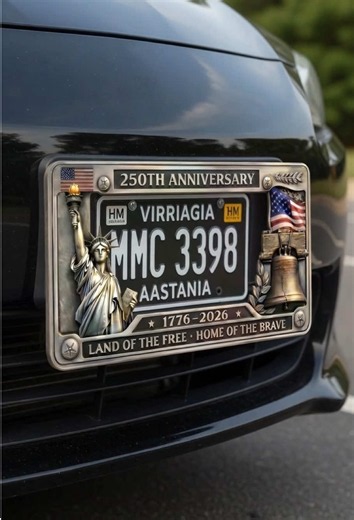 Where practicality meets style! This 250th anniversary license plate frame protects your plate from scratches, features vintage bronze reliefs with a hollow design, and installs in minutes. The upgrade every US driver needs! #250thAnniversaryPatrioticCarLicensePlateFrame #CarProtection #USAPrideCar #LicensePlateAccessory #CarStyle