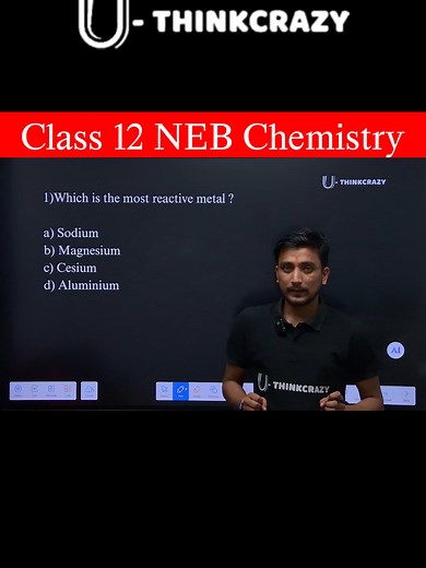 Chemistry Reactive Metal MCQs by Khem Sir