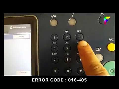 xerox error code 016-405
