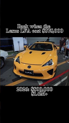 POV: You Bought the Lexus LFA Too Early