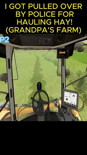 P2_I GOT PULLED OVER BY POLICE FOR HAULING HAY!- (GRANDPA'S FARM) #farming #farmingsimulator22 #farmingsimulator #fs22