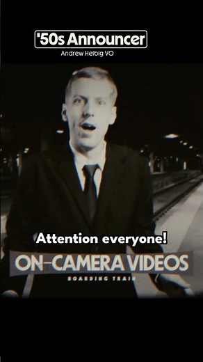 1950s Announcer Voice — On-Camera Sample