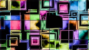 Download Colorful geometric patterns pulsating rhythmically in vibrant visual harmony for free