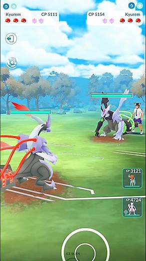 ✨️White Kyurem VS✨️Black Kyurem PVP Form Battle in Pokemon Go