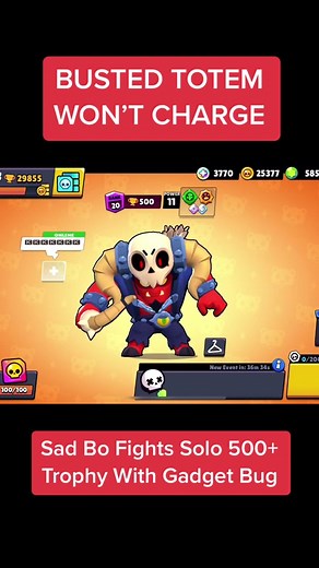 BUG ALERT: Bo Gadget Totem Won’t Charge 😞 #brawlstars #brawlstarstiktok #bo #brawlstarsbo #brawlstarsbug #brawlstarsbugs