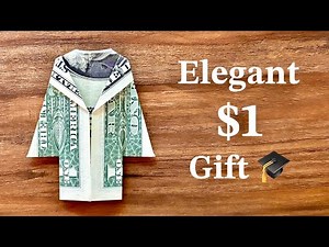 Money Origami Graduation Gown 🎓 Easy Dollar DIY Gift That Impresses Everyone