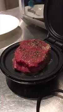 dash mini griddle steak cooked on part one