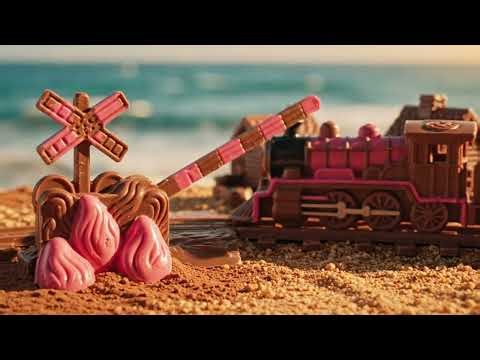 Chocolate Railroad Crossing Miniature