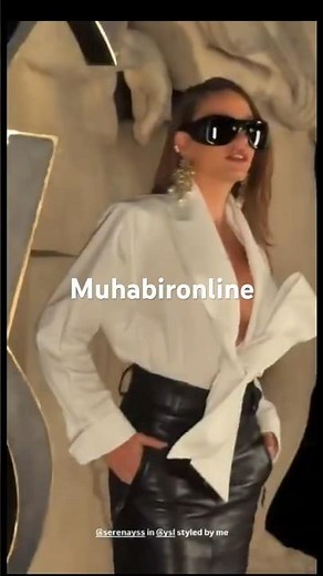 At the Saint Laurent Women's Winter 26 show during Paris Fashion Week! #serenaysarıkaya #new #dis...