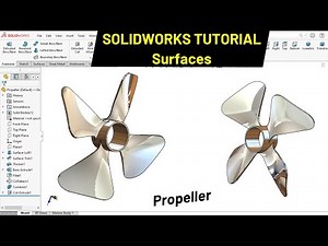 Properller Design with SURFACES in solidworks | Robo CAD
