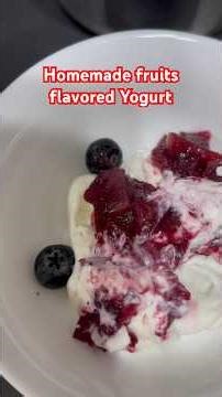 Homemade healthy fruit flavored Yogurt | Fruit curd | పెరుగు #healthyfood #healthyeating #cooking