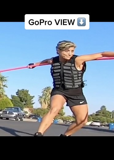 GoPro on my world record hula hoop! #guinnessworldrecords #largesthulahoopspun #gopro #lasvegas