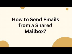 How to Send Emails from a Shared Mailbox?