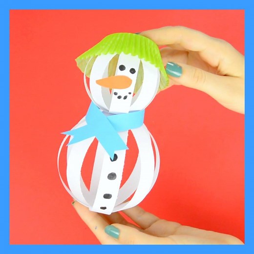 919K views · 6.6K reactions | Paper Strips Snowman Craft Idea ⛄ https://www.easypeasyandfun.com/paper-snowman-craft/ | Easy Peasy and Fun | Facebook