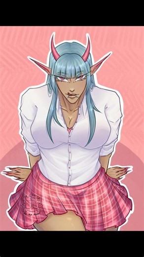 I think I gotta adjust my screen settings, the colors look kinda off😔 #art #digitalart #speedpaint