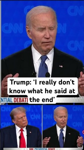Trump: ‘I really don’t know what he said’