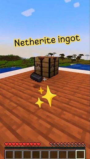 How to make netherite ingot in Minecraft #shorts #minecraft
