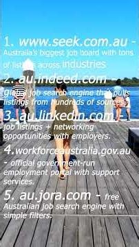 Australian Job Hunting Wrong? Use These 10 Sites #jobsinaustralia #jobtips #EmployerSponsorship
