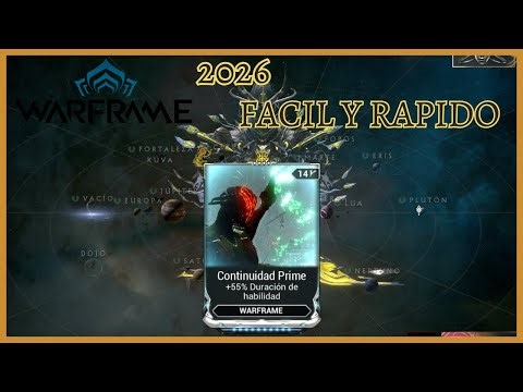 Donde Conseguir el mod CONTINUIDAD PRIME Rápidamente en Warframe en 2026