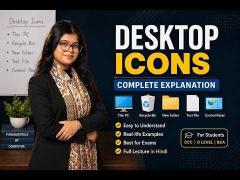 Desktop Icons in Windows | Easy Step by Step Tutorial | BFS Computer Institute