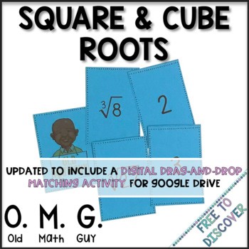 Square Roots and Cube Roots Card Game | Evaluating Radical Expressions Activity