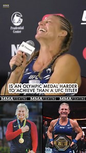 374K views · 5.9K reactions | UFC champ vs. Olympic champ? Kayla Harrison has a hard time answering after #UFC316 title win | MMA Fighting | Facebook