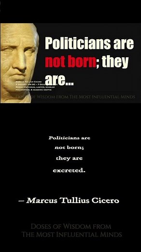 Marcus Tullius Cicero 30 Memorable Quotes: Insights into Politics, Justice, Philosophy #shorts