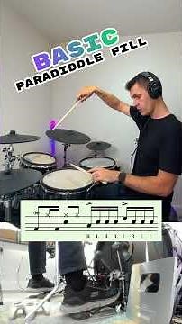 Basic Paradiddle Fill - DRUMDEX Lesson #drums