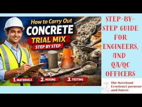 Concrete trial mix explained step by step