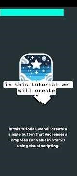 simple button and progressbar | Star2D Evolution Tutorial #tutorial