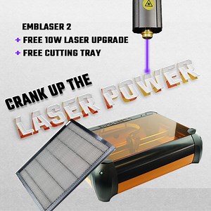 EmbLaser 2 Laser Cutter & Engraver - Affordable yet professional