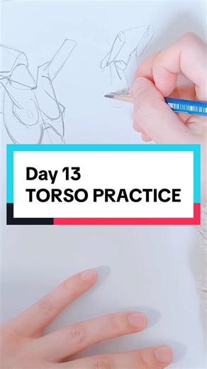 100 days drawing challenge. From scratch. Day 13. Just a daily practice log. No pressure. No goals. I just keep going. #drawlog #drawing #dailypractice #learningart #humananatomy