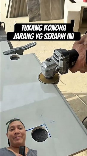 How to cut and drill granite for neat results #shorts #diy #craft #carpentry #construction
