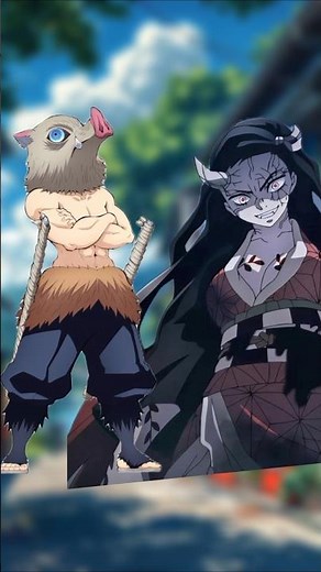 inosuke 🆚 nezuko || who is stronger || #demonslayer #anime #kny