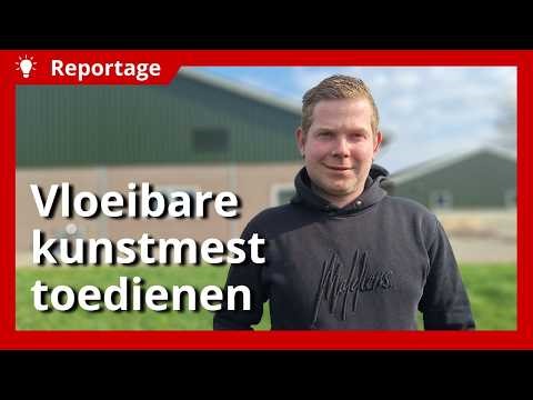 Vloeibare kunstmest op land bij geitenhouderij