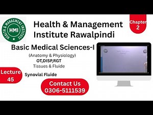 AHS||All||Anatomy & Physiology||Tissue and Fluide||Synovial Fluide