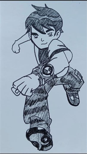 Draw With Me | Ben 10 Drawing #ben10 #art #cartoon #easyartlover