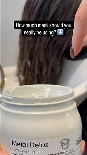 [HOW TO] know how much mask to apply to your hair #LorealPro #MetalDetox #HairMask #Haircare