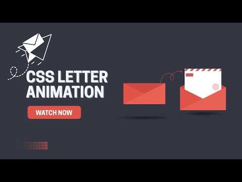 Pure CSS Envelope Letter Animation | HTML CSS Hover Effect Tutorial (No JS)