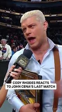 Cody Rhodes is overcome with emotion while reflecting on John Cena’s career. 🙏