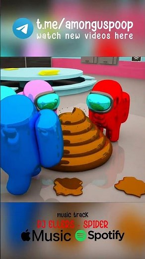 AMONG US POOP! / 006 / IMPOSTOR POOPED EVERYWHERE! / THE FUNNIEST ANIMATIONS! / #game #memes #funny