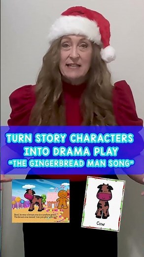 MOOO! 🐮 COW – PRETEND PLAY-"The Gingerbread Man Song"