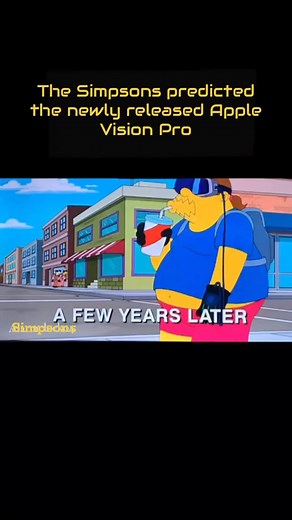 578 reactions · 29 shares | The Simpsons predicted the newly released Apple Vision Pro #applevisionpro #VR #applepro2016 #virtualreality #VirtualWorlds #foryoupagereels | JM Zakaria | Facebook