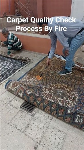 Carpet Quality Check by Fire Test 🔥 | Authentic Handmade Carpet Testing Process