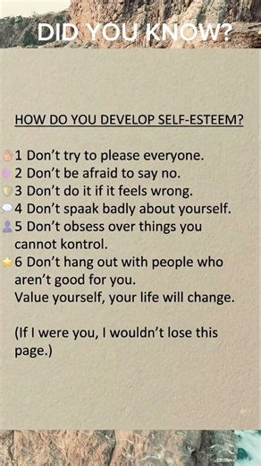 6 Golden Rules to Build High Self-Esteem & Change Your Life #selfrespect #personaldevelopment